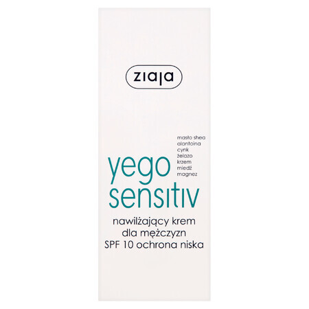 Ziaja Yego Sensitiv, vochtinbrengende crème, SPF 10, 50 ml