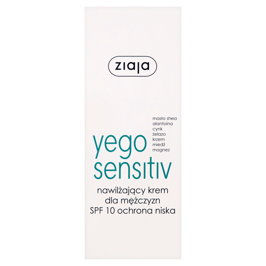 Ziaja Yego Sensitiv, vochtinbrengende crème, SPF 10, 50 ml