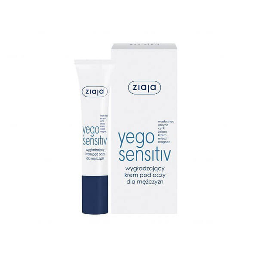 Ziaja Yego Sensitiv, crème lissante pour les yeux, 15 ml