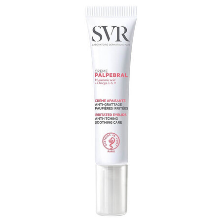 SVR Palpebral, crema lenitiva per palpebre e contorno occhi irritati, 15 ml