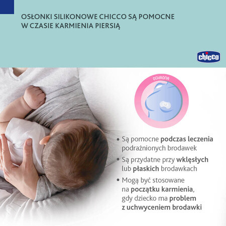 Chicco, protezione in silicone, grande, 2 pezzi