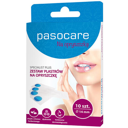 Pasocare Specialist Plus, herpespleisters, 14 mm, 10 stuks