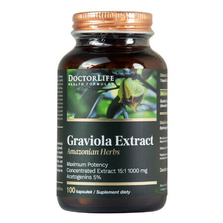 Doctor Life Graviola-extract, 100 capsules