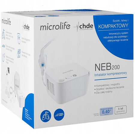 Microlife NEB 200, compressorinhalator, compact