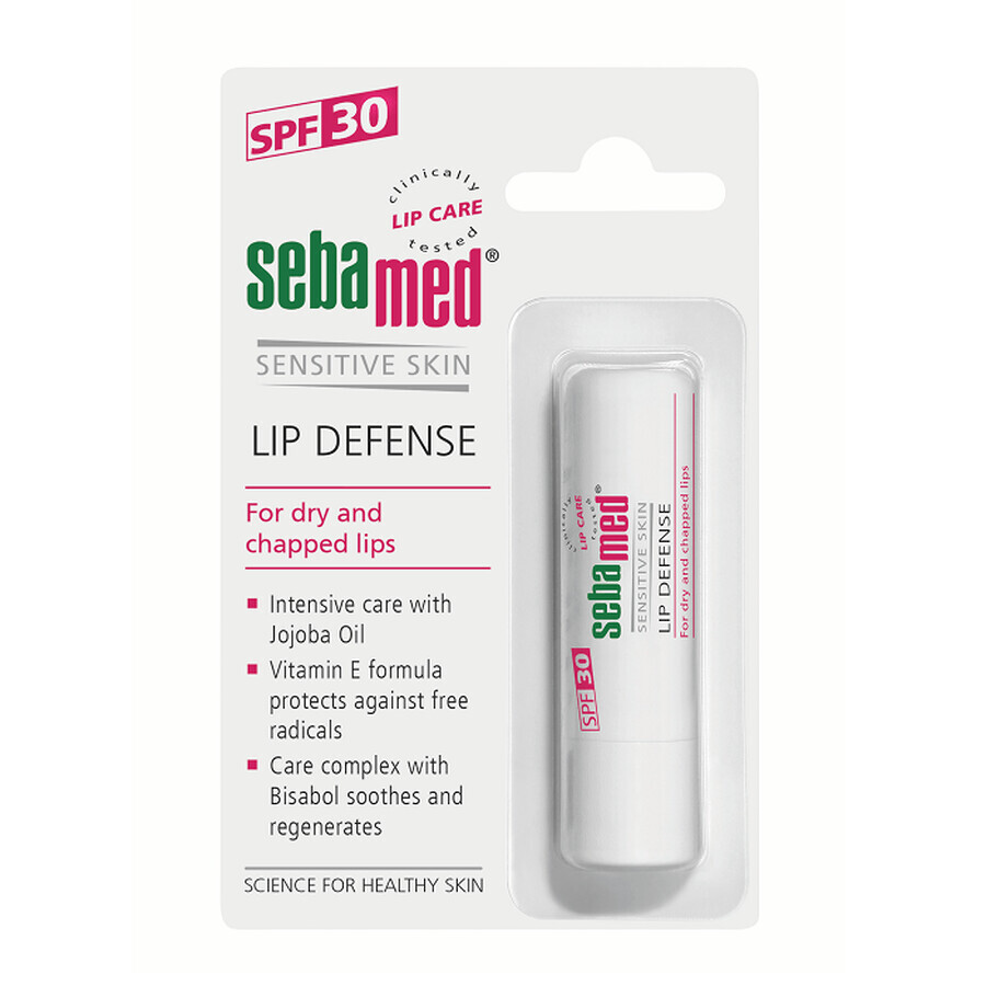 Dermatologische beschermende lippenbalsem met SPF 30, 4,8 g, Sebamed