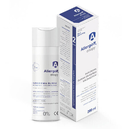 Allergoff Atopy, barrièreolie voor therapeutische baden, 200 ml