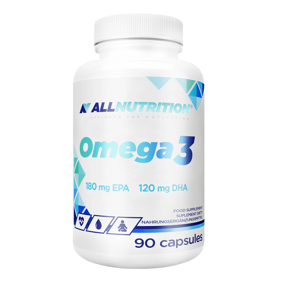 Allnutrition Omega 3, visolie 1000 mg, 90 capsules