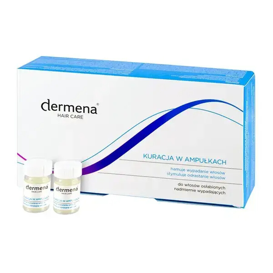 Dermena Hair Care, haaruitval remmende behandeling, 5 ml x 15 ampullen