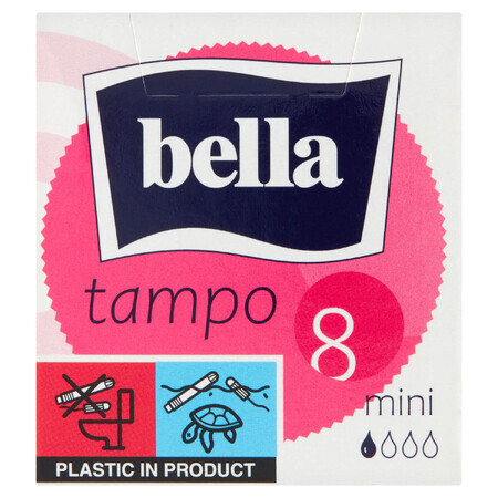 Bella Tampo, easy twist hygiënische tampons, Mini, 8 stuks