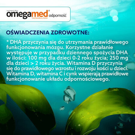 Omegamed Immunity 3+, DHA uit algen, voor kinderen vanaf 3 jaar, 30 gelpastilles