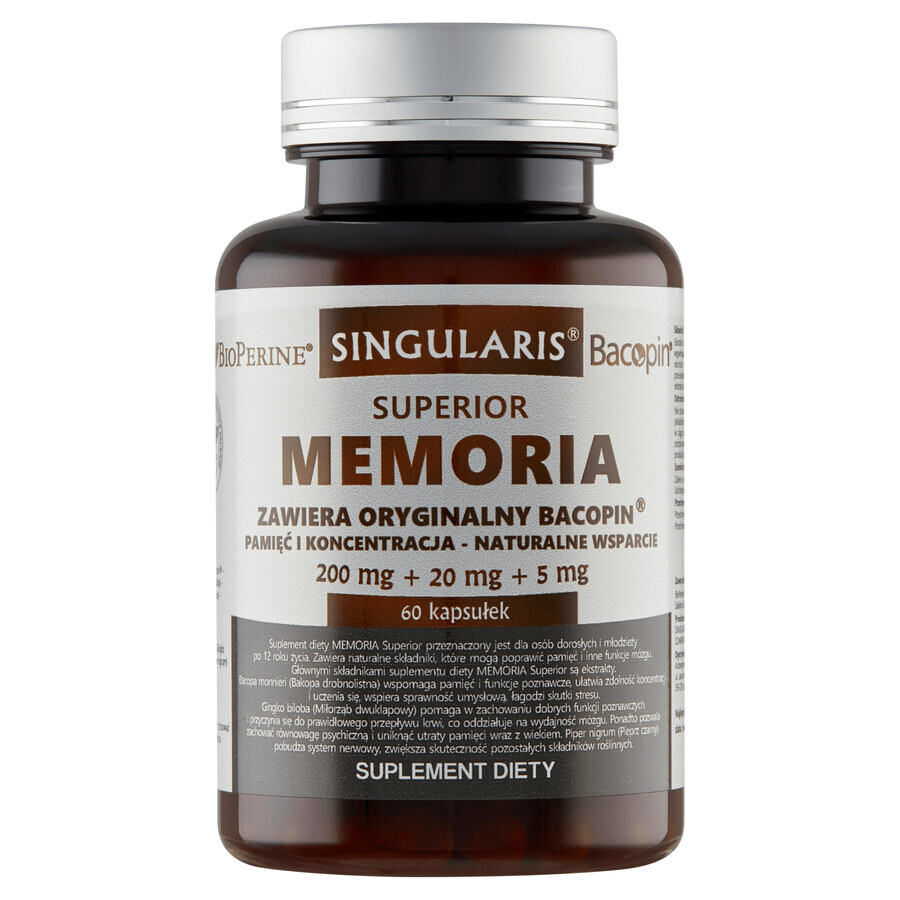 Singularis Superior Memoria, 60 gélules