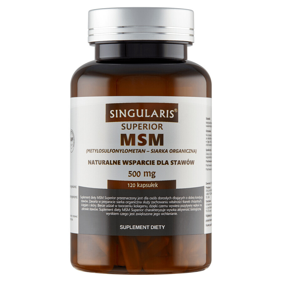 Singularis Superior, MSM 500 mg, 120 gélules