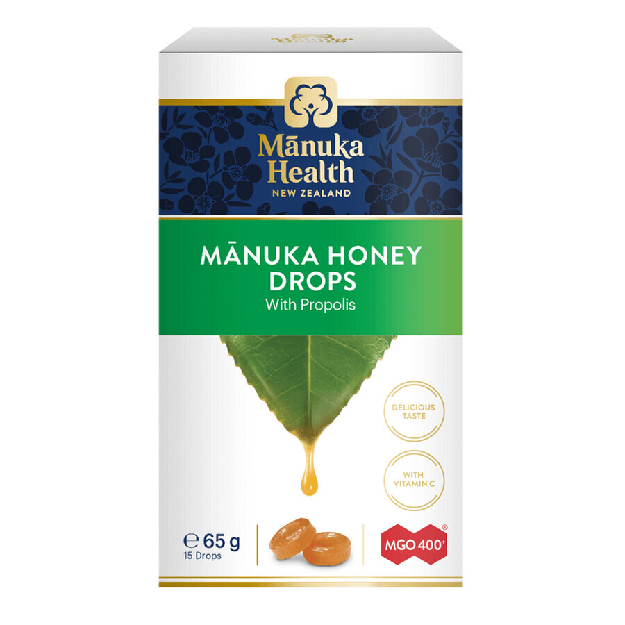 Miel de Manuka MGO 400+ et Propolis, 65 g, Manuka Health