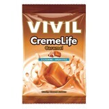 Caramel-flavoured sugar-free candy Creme Life, 60 g, Vivil