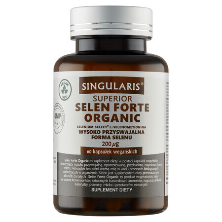 Singularis Superior, Selenium Forte Organic, 60 gélules