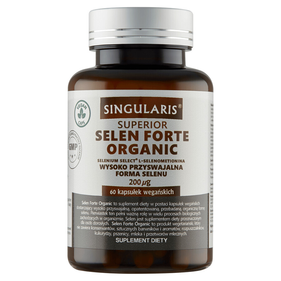 Singularis Superior, Selenium Forte Biologisch, 60 capsules