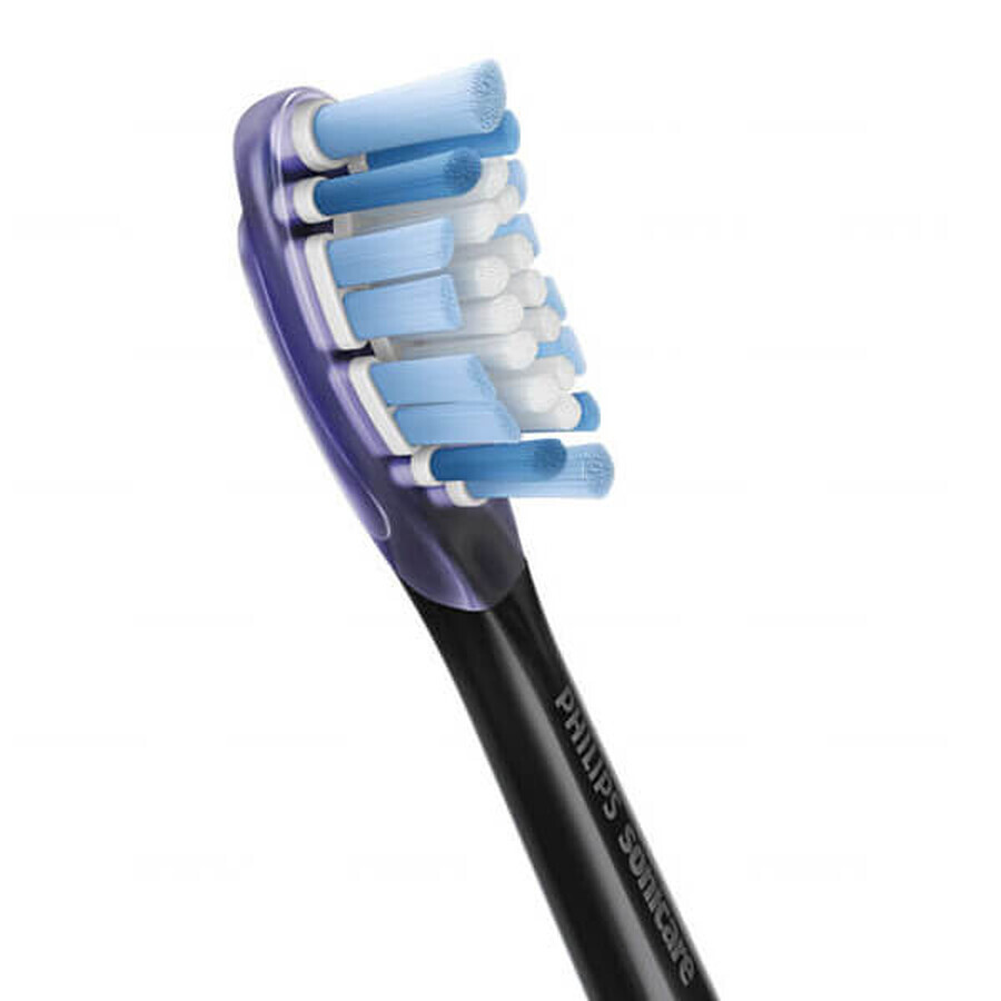 Philips, vârfuri de schimb pentru periuța de dinți sonică Sonicare G3 Premium Gum Care Black, HX9052/33, 2 bucăți