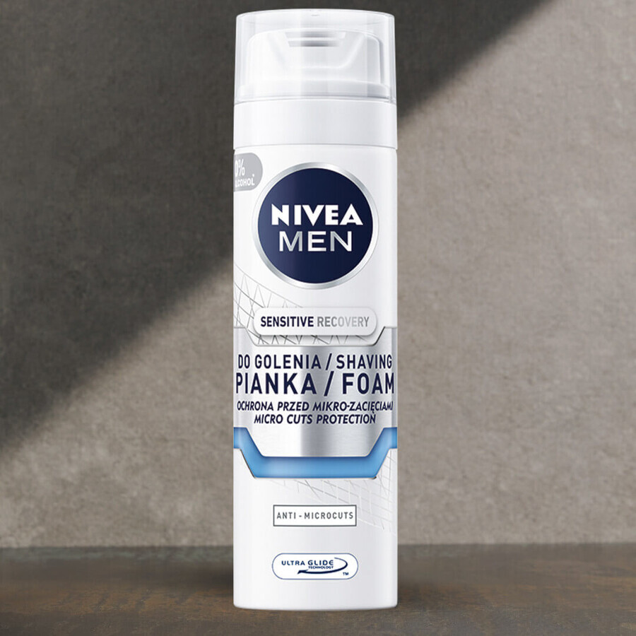 Nivea Men Sensitive Recovery, mousse à raser régénérante, 200 ml