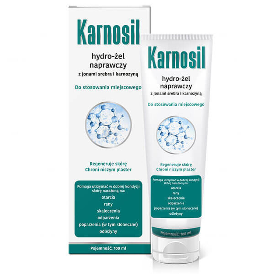 Karnosil gel hydro réparateur, avec ions d'argent et carnosine, 100 ml