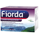 Fiorda, zwarte bessensmaak, 60 zuigtabletten