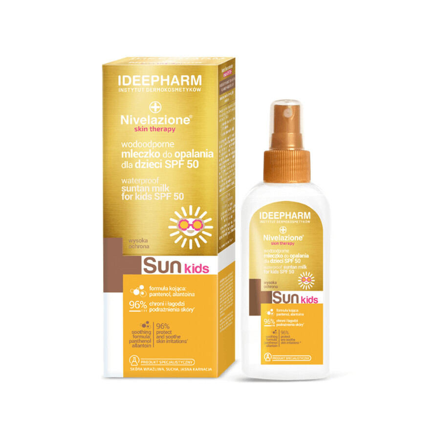 Nivelazione Skin Therapy Sun Kids, lotion solaire résistante à l'eau pour les enfants, SPF 50, 150 ml