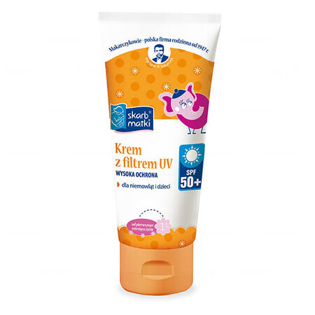 Schätze der Mutter, Sonnencreme mit UV-Filter SPF 50+ für Babys und Kinder, 75 ml