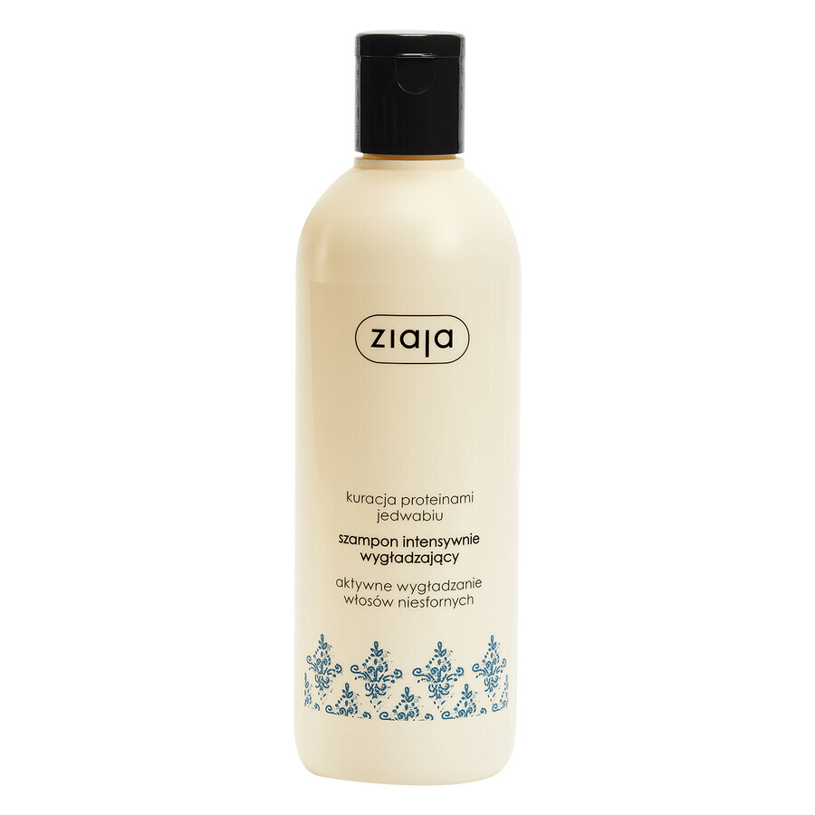 Ziaja, intensief gladmakende shampoo voor weerbarstig haar, zijdeproteïnen, 300 ml