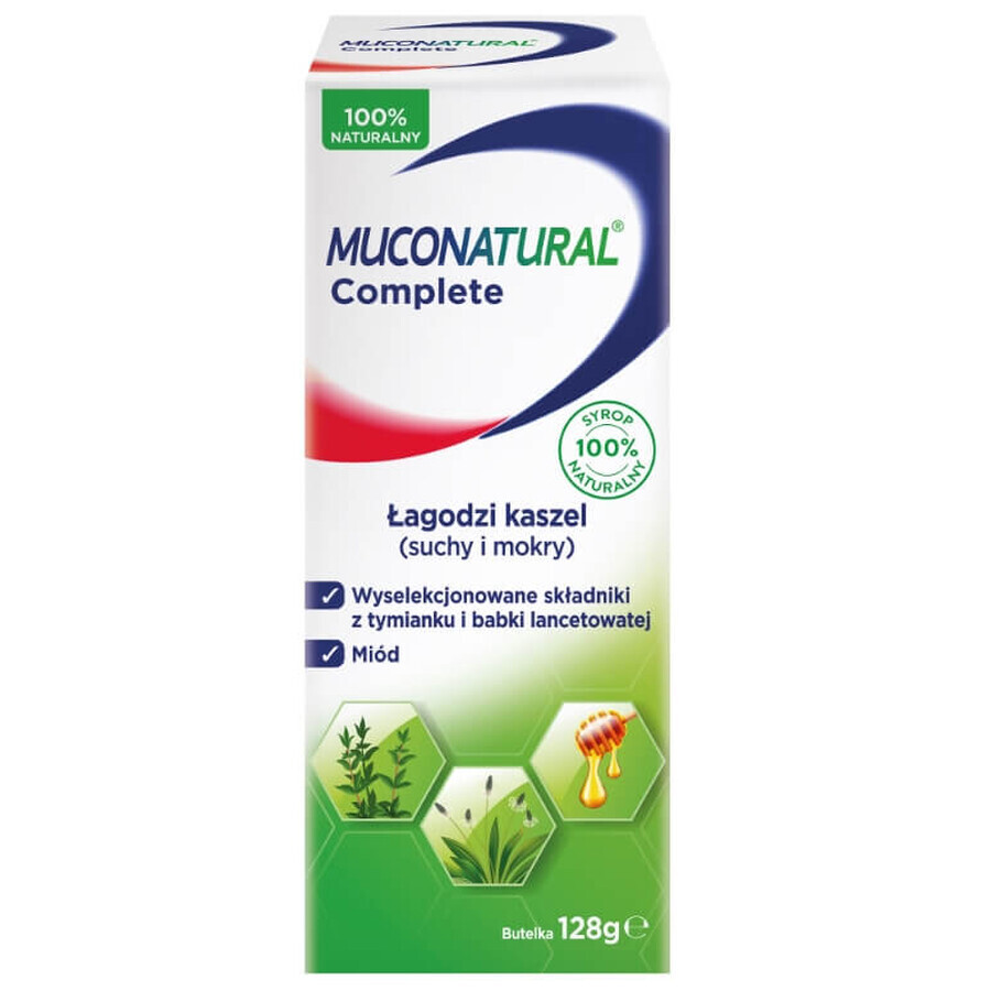 Muconatural Complete, syrup for children from 1 year and adults, 128 g