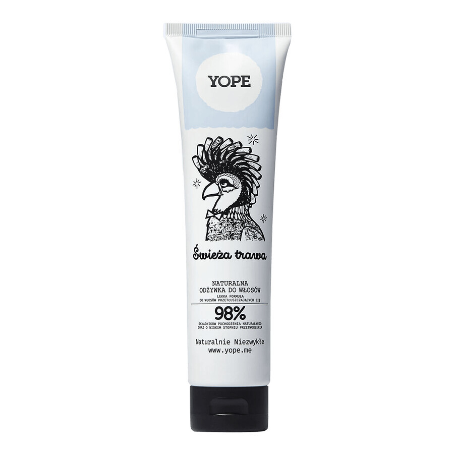 Yope Fresh Grass, natuurlijke conditioner voor vet haar, 170 ml