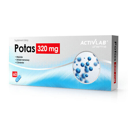 Activlab Pharma Potassium 320 mg, 60 capsules