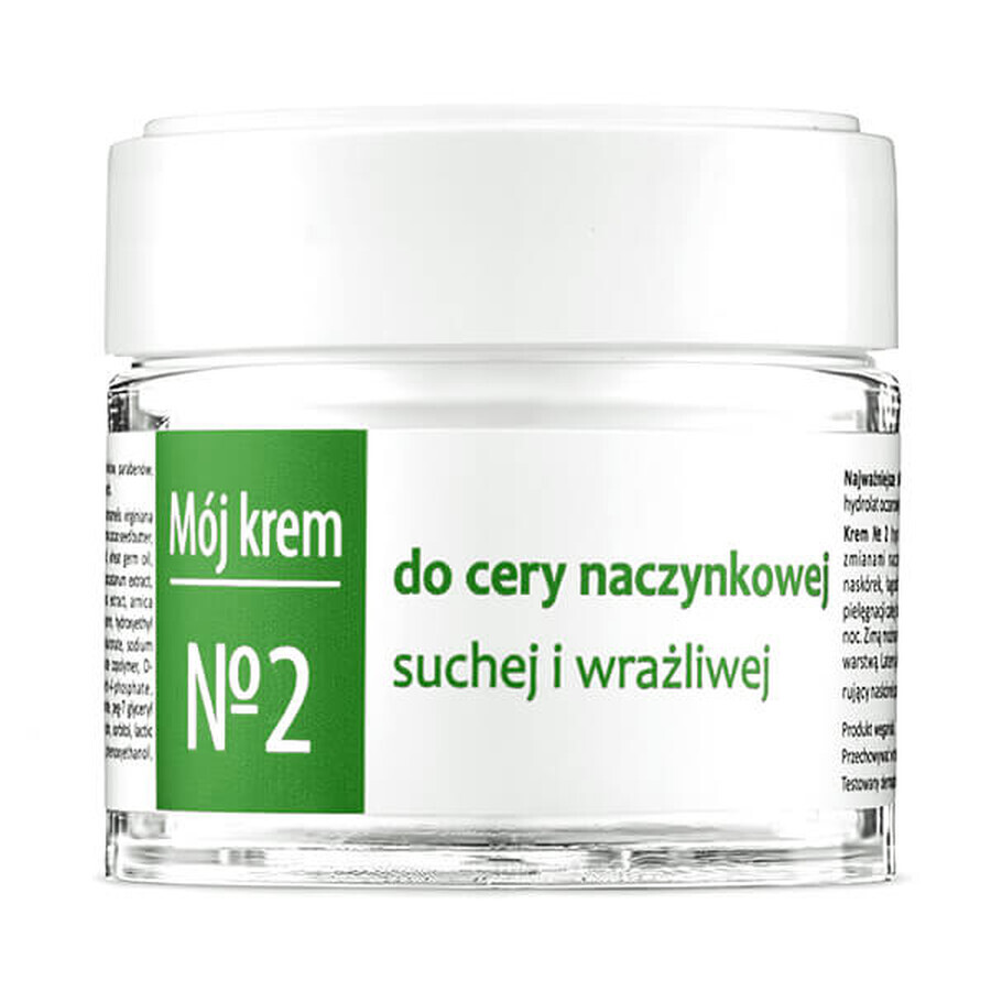 Fitomed Moje crème nr. 02, crème voor vasculaire, droge en gevoelige huid, 55 g