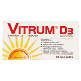 Vitrum D3, vitamine D 1000 IE, 60 capsules