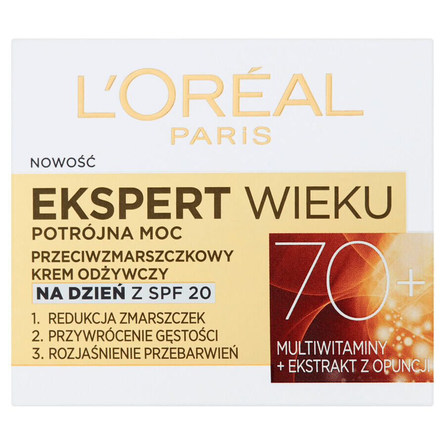 L'Oreal Age Expert 70+, Cremă de zi nutritivă antirid, 50 ml