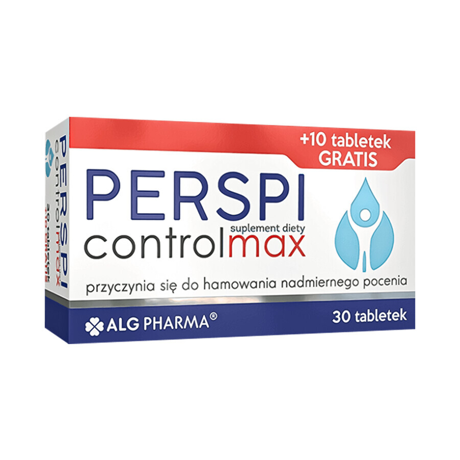 Perspi Control Max, 30 Tabletten + 10 Tabletten gratis, Alg Pharma 