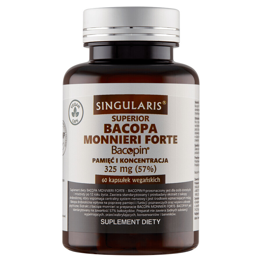 Singularis Superior Bacopa Monnieri Forte, 60 gélules végétaliennes