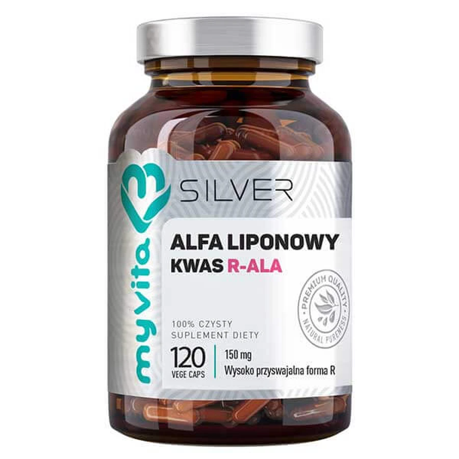 MyVita Silver Alfa Liponzuur R-ALA, 120 capsules