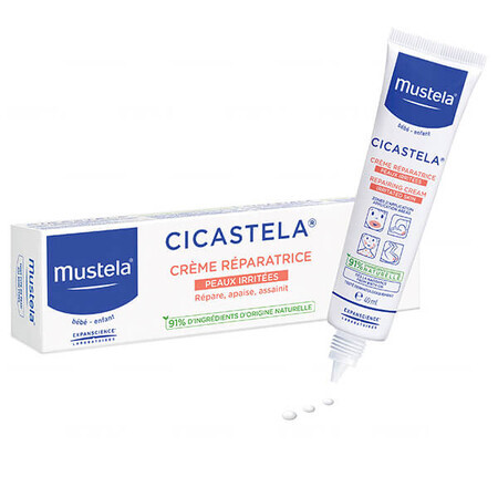 Mustela Cicastela, Regenerationscreme ab dem 1. Lebenstag, 40 ml