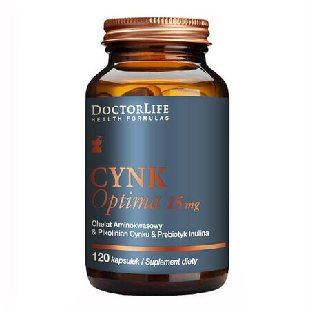 Doctor Life Zinc Optima, zinc 15 µg, 120 gélules