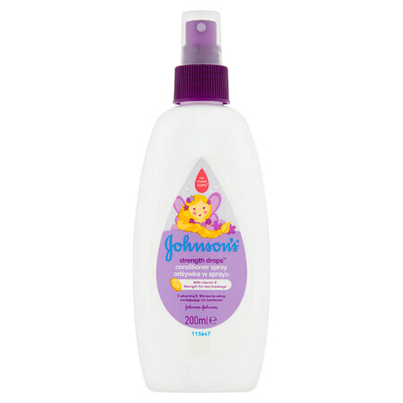 Johnson's baby, Strength drops, Hair conditioner for babies, leave-in, 200 ml