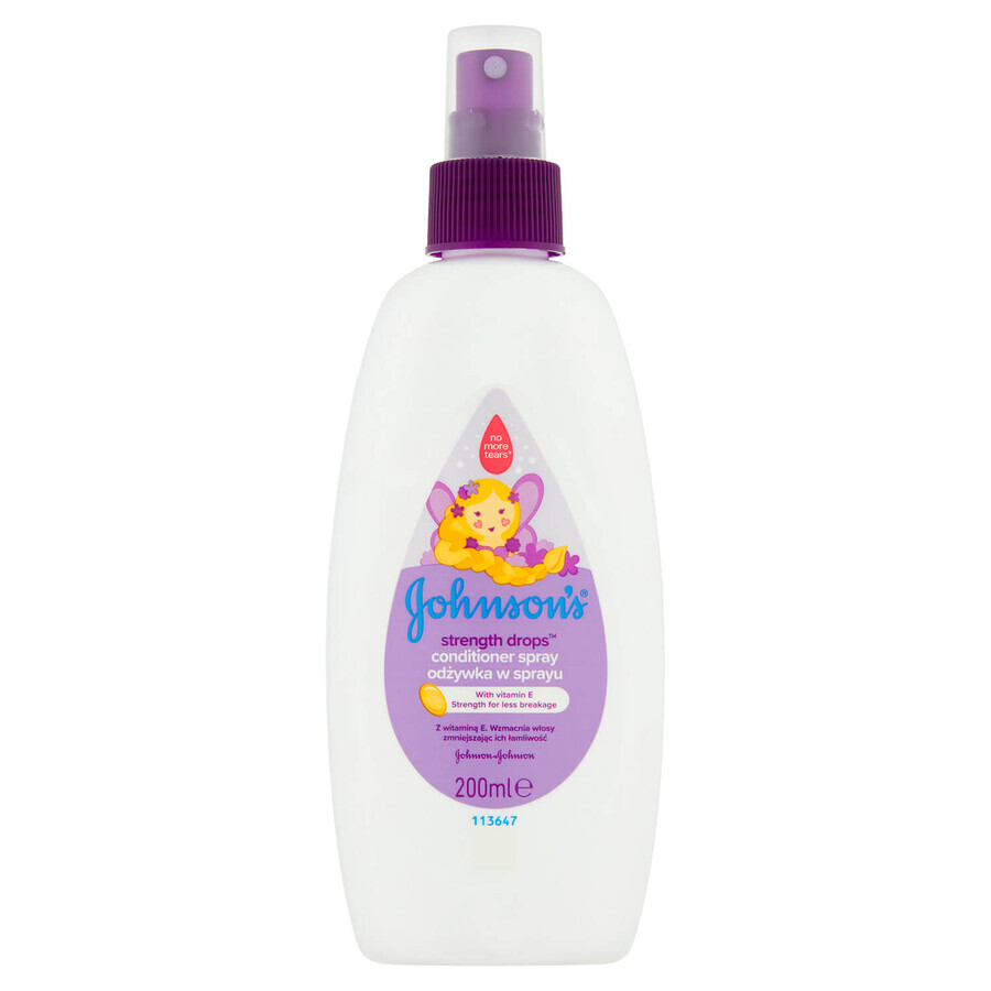 Johnson's baby, Strength drops, Hair conditioner for babies, leave-in, 200 ml