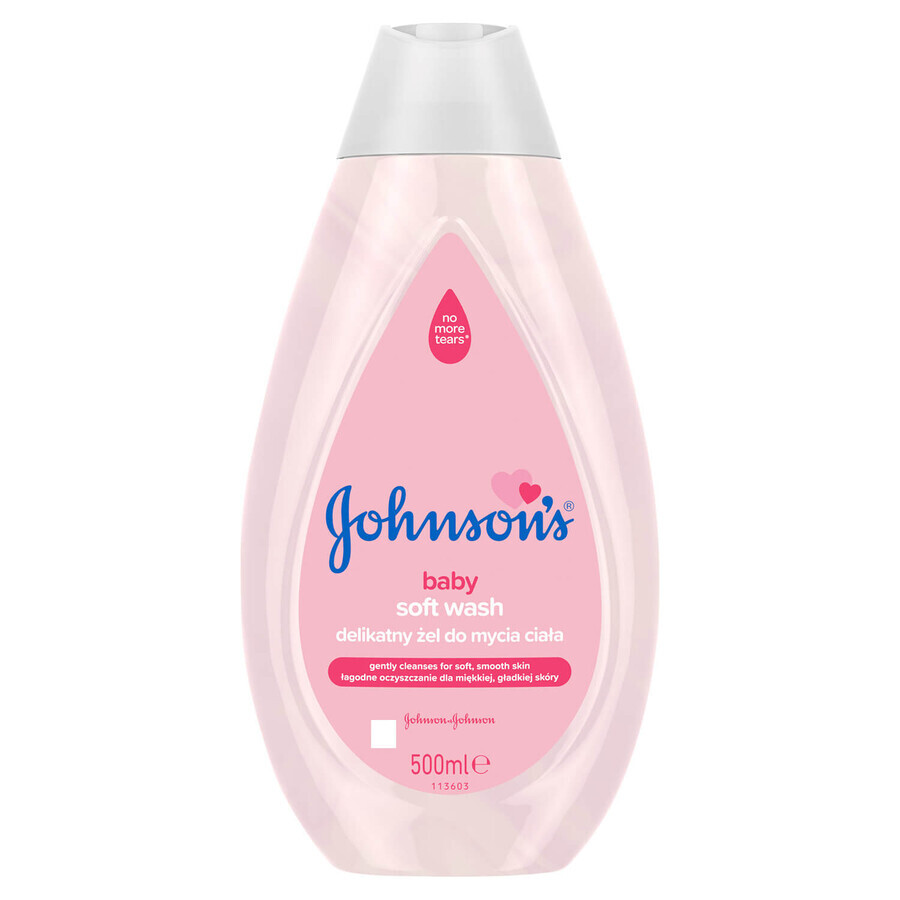 Johnson&#39;s baby, Soft wash, delicate body wash gel voor kinderen, 500 ml