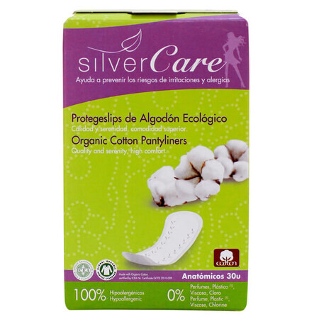 CurE Silver Care Proteggi Slip Anatomici, 30 Pezzi