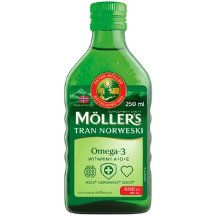Möller’s visolie, vanaf 3 jaar, appelsmaak, 250 ml
