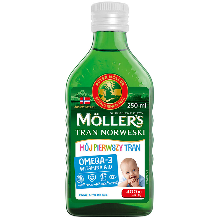 Moller's My First Norwegian Dietary Food, plus de 4 semaines, 250 ml