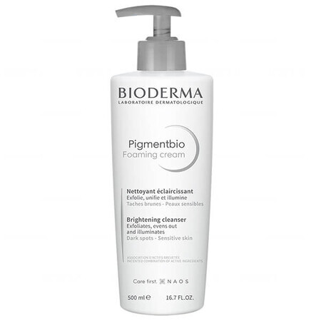 Bioderma Pigmentbio Foaming Cream, Gel de curățare cremos, fără săpun, 500 ml