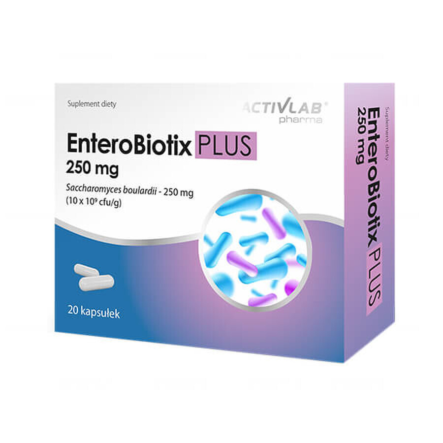 EnteroBiotix Plus - Integratore Alimentare in Forma di 20 Capsule