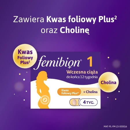 Femibion 1 Vroege zwangerschap, 28 tabletten