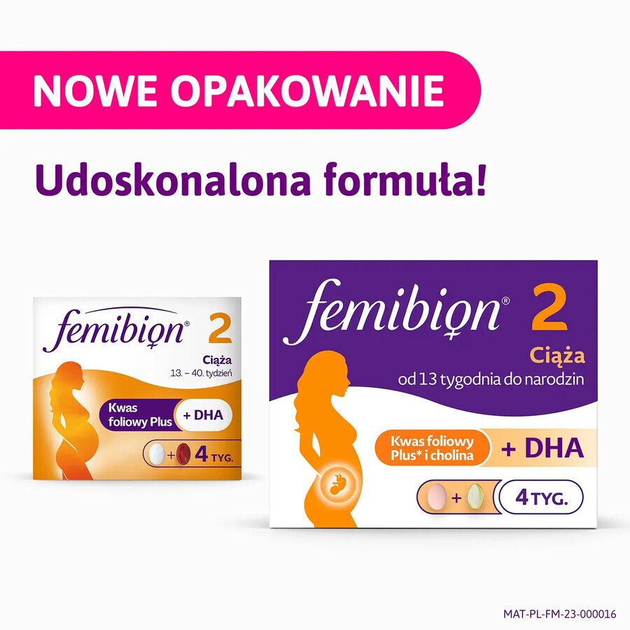 Femibion ​​2 Zwangerschap, 28 tabletten + 28 capsules