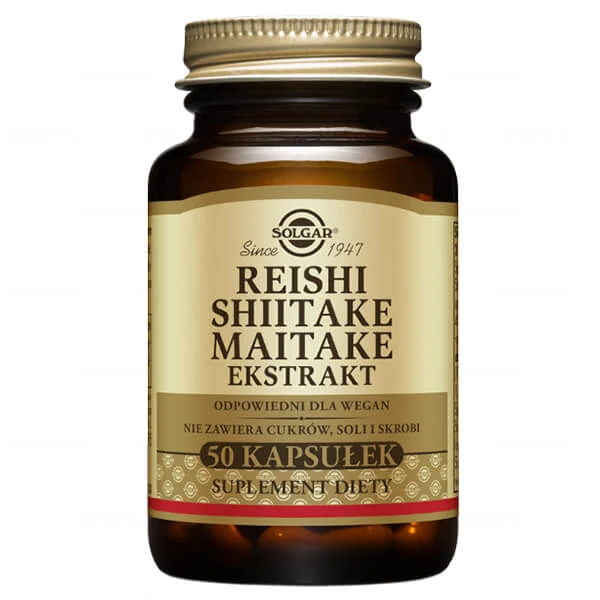 Solgar Reishi Shiitake Maitake Extract, 50 capsules