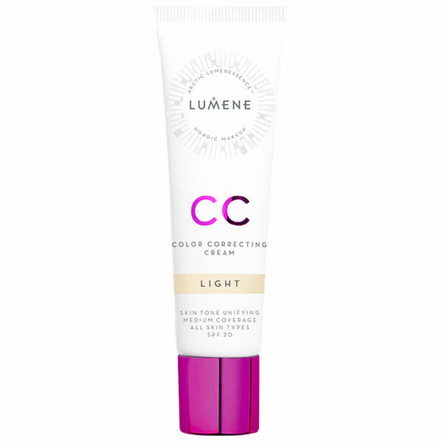 Lumene CC, Base de maquillaje 7en1, Light, 30 ml